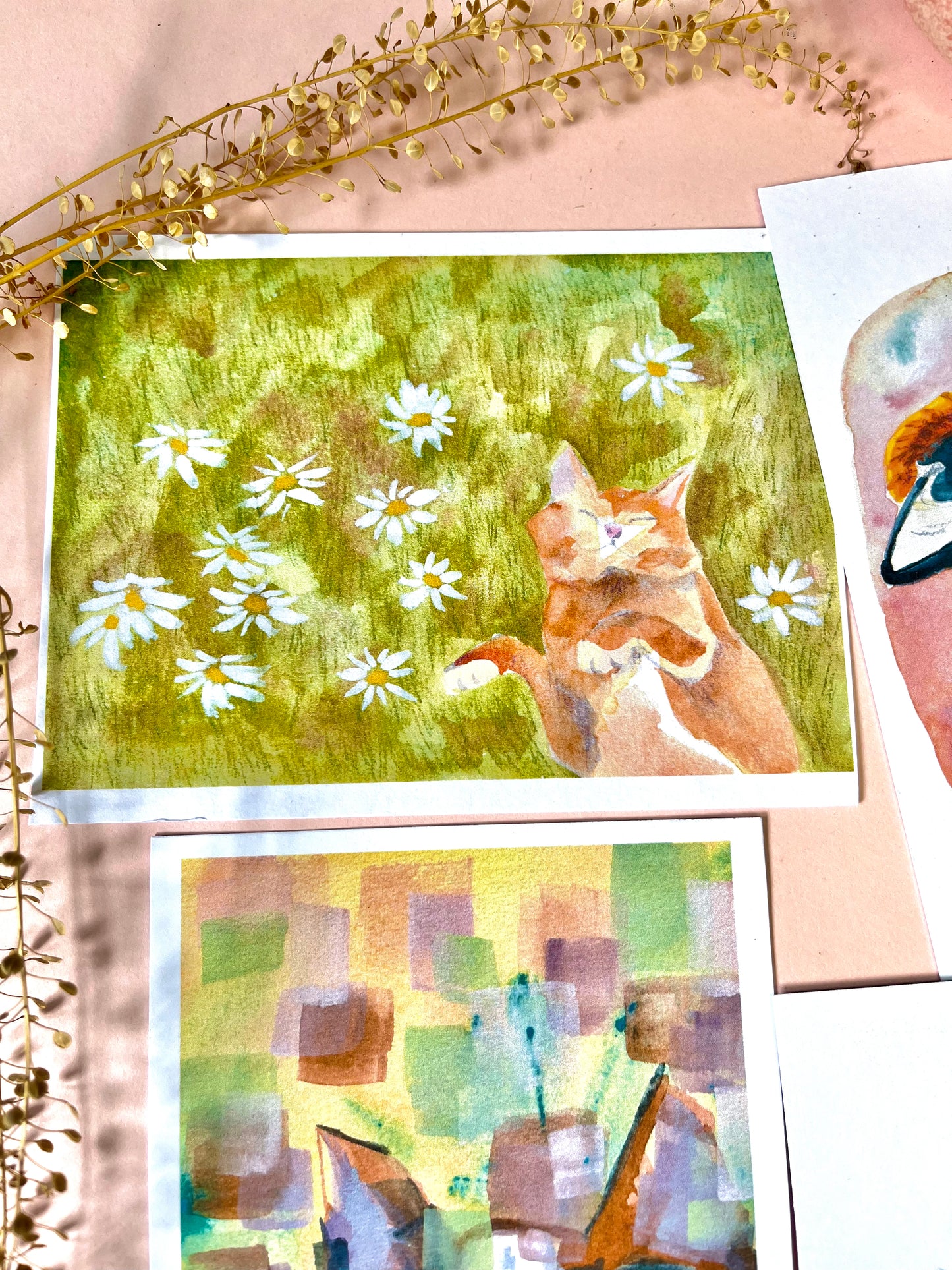 Cat Illustrations Postcards