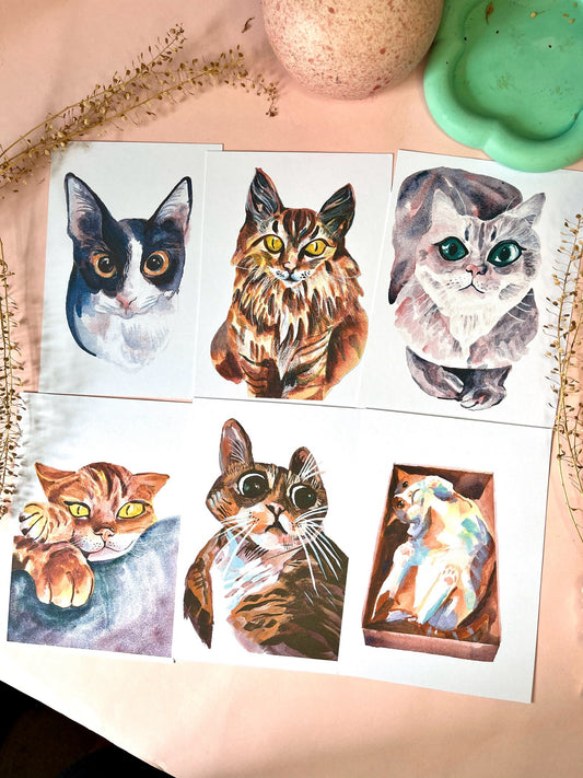 Cat Portrait Postcards
