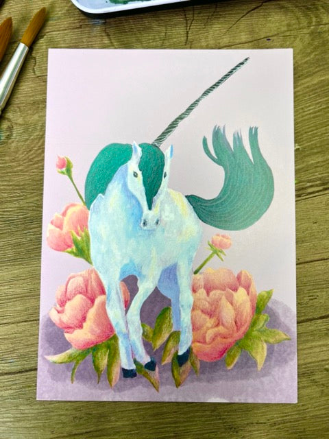 UNICORN Postcard