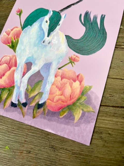 UNICORN Postcard