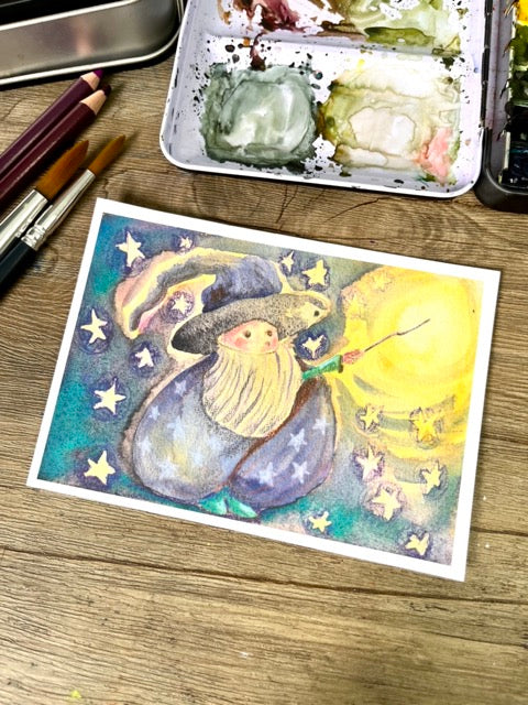 WIZARD Postcard