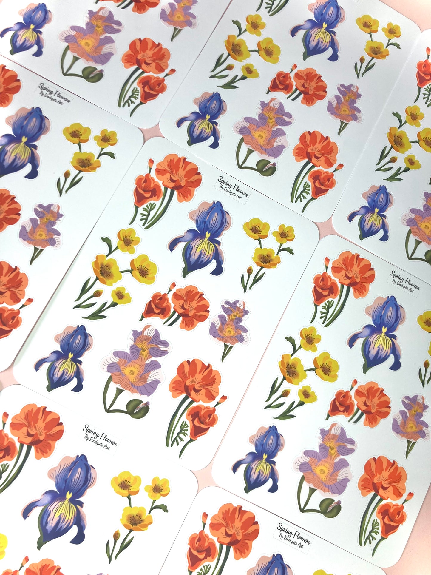 SPRING FLOWERS Sticker Sheet