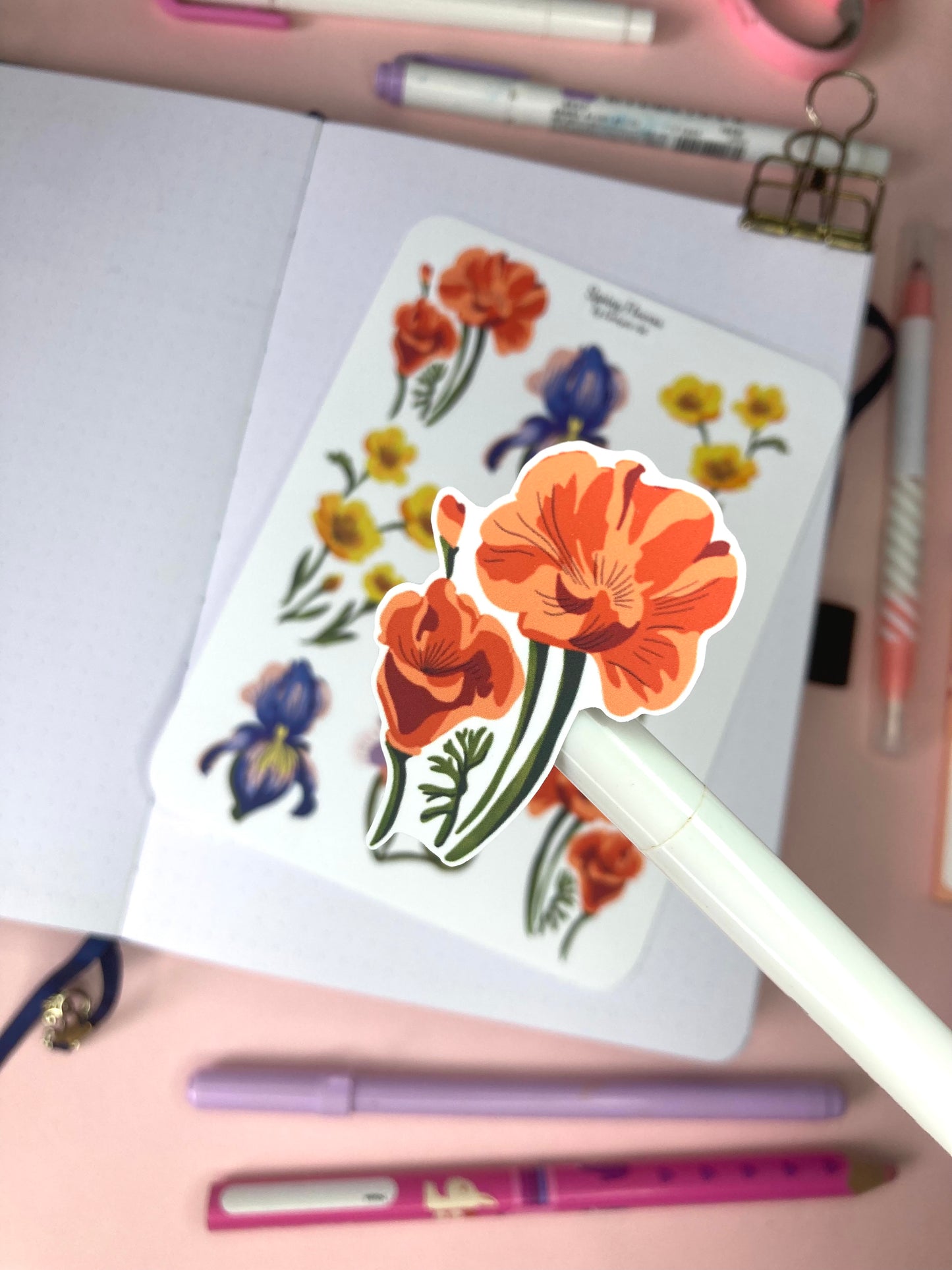 SPRING FLOWERS Sticker Sheet