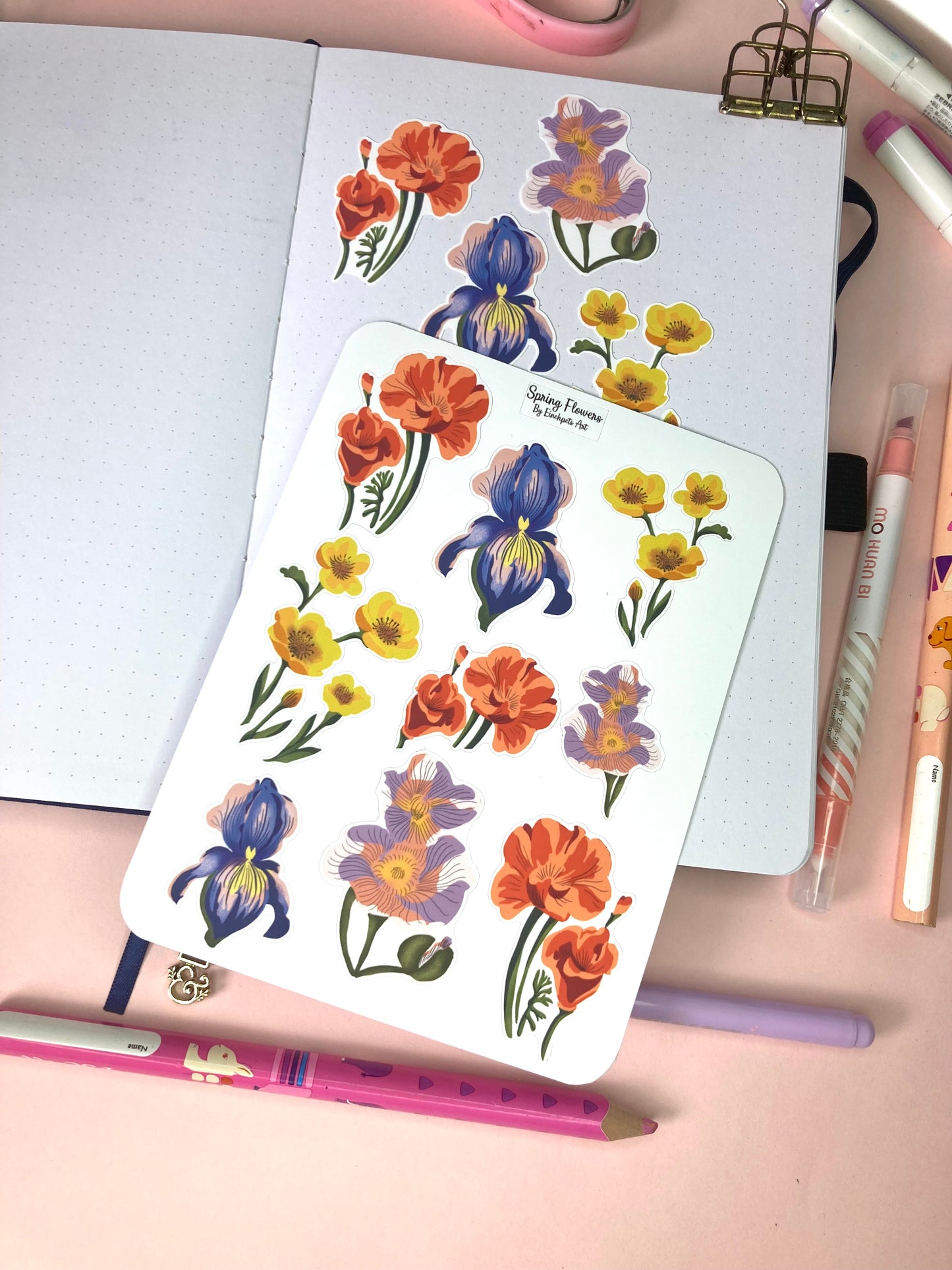 SPRING FLOWERS Sticker Sheet