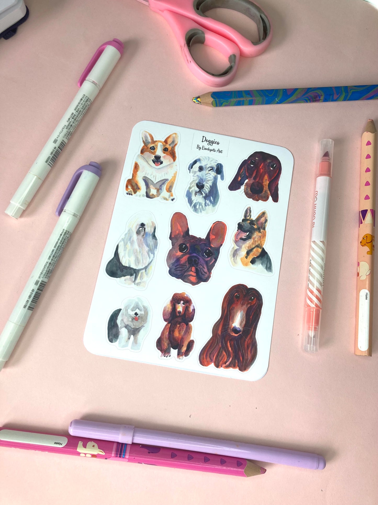 DOGGIES Sticker Sheet