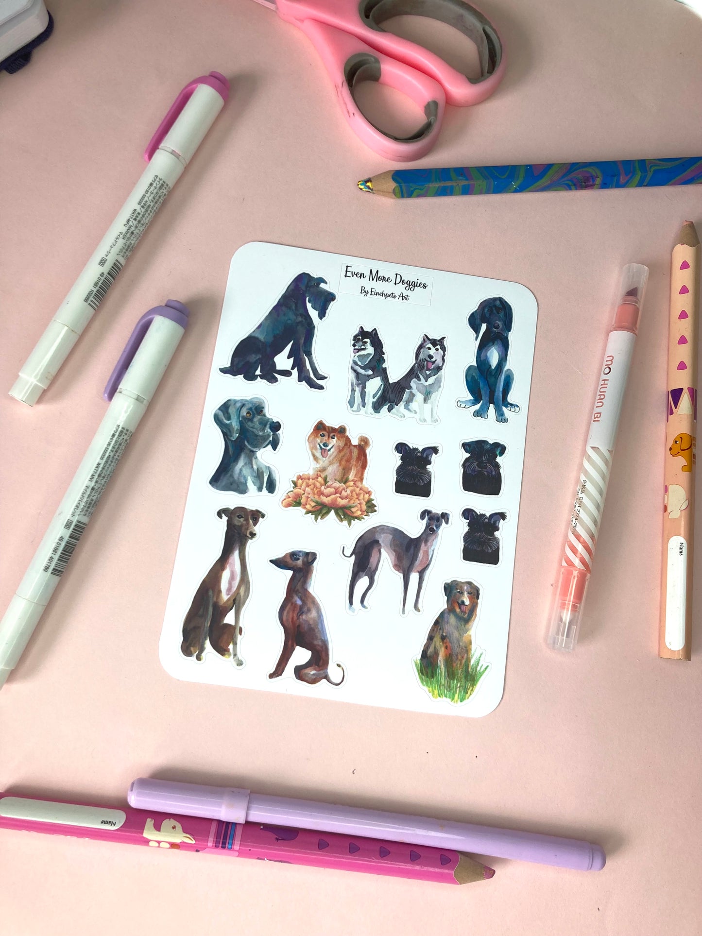 DOGGIES Sticker Sheet