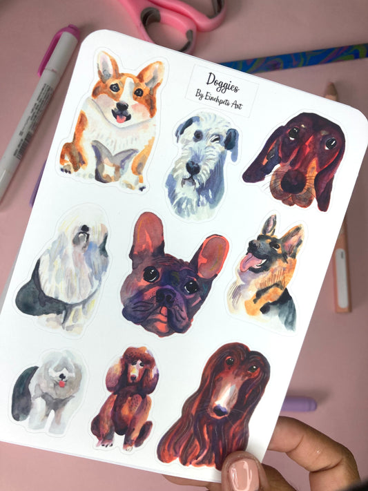 DOGGIES Sticker Sheet