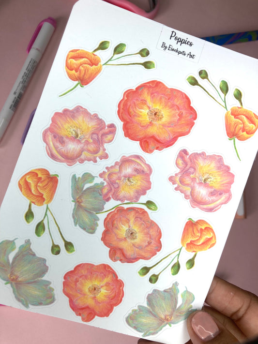 POPPIES Sticker Sheet