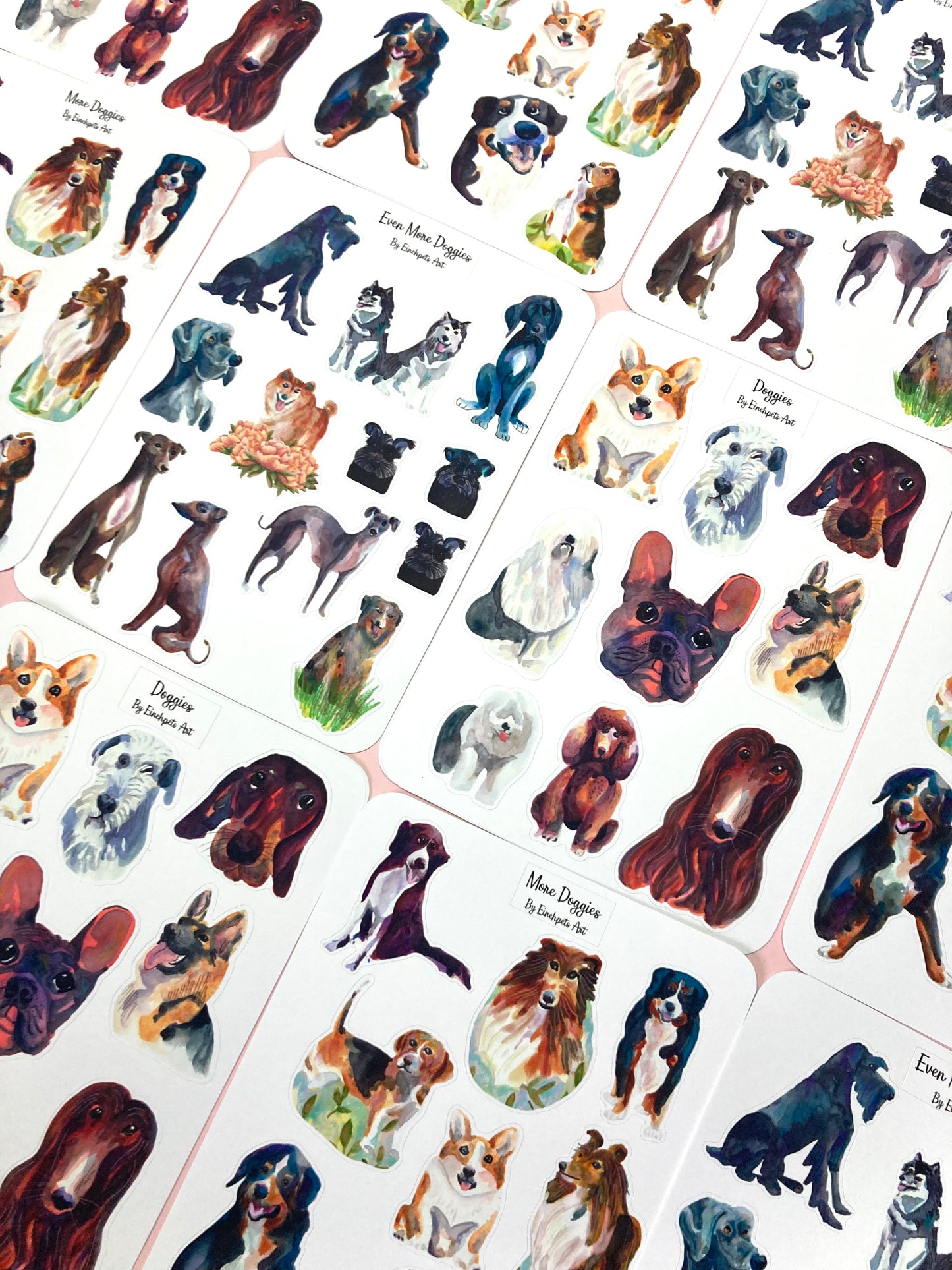 DOGGIES Sticker Sheet