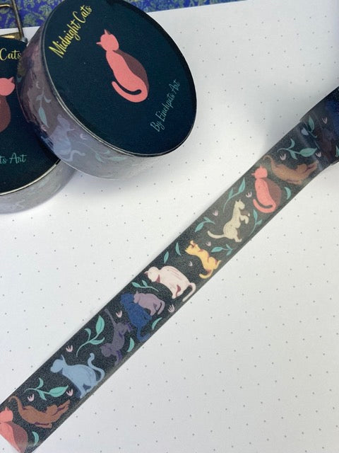 MIDNIGHT CATS Washi