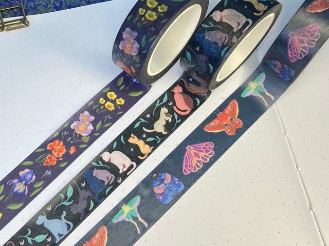 MIDNIGHT CATS Washi