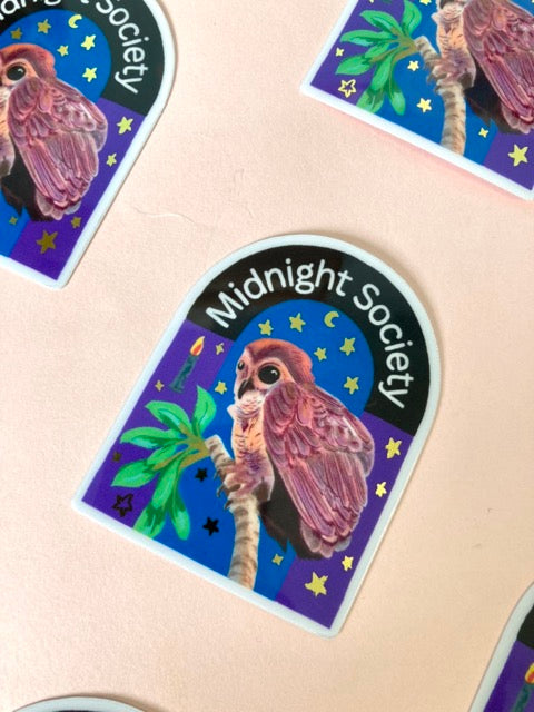 MIDNIGHT SOCIETY Sticker with Gold Foil