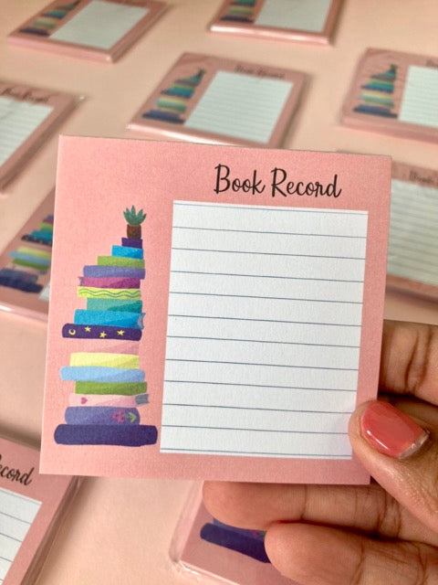 BOOK RECORD Memo Pad