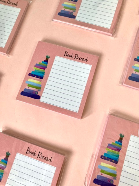 BOOK RECORD Memo Pad